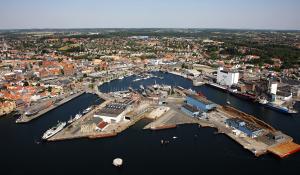 Havnen og Det Maritime Svendborg - Billede af Frederiksøen i Svendborg havn