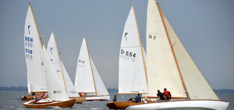 Det maritime og rekreative Svendborg - Sejlbåde på sundet - foto: Knud Mortensen